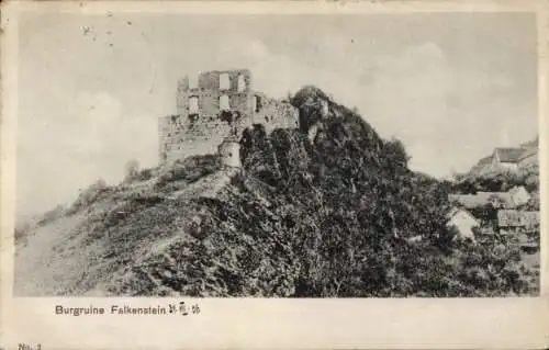 Ak Falkenstein in der Oberpfalz, Burg Falkenstein, Ruine