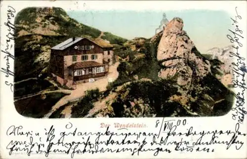 Ak Bayrischzell im Mangfallgebirge Oberbayern, Wendelstein, Wendelsteinhaus