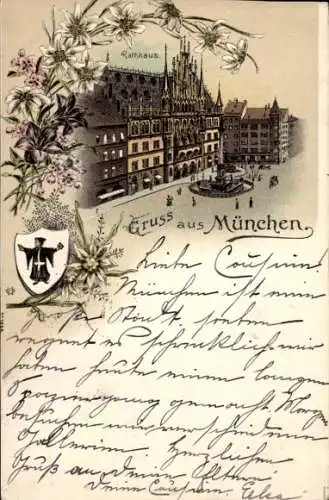 Passepartout Litho München, Rathaus, Wappen
