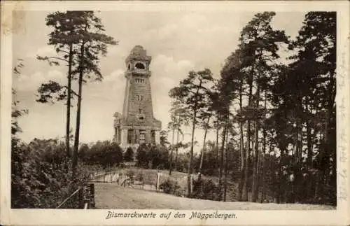 Ak Berlin Köpenick, Bismarckwarte, Müggelberge
