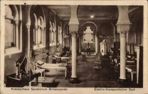 Ak Birkenwerder an der Nordbahn, Krankenhaus Sanatorium, Elektro-therapeutischer Saal