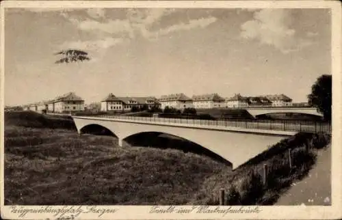 Ak Bergen in der Lüneburger Heide, Truppenübungsplatz, Kasernen, Mackensenbrücke