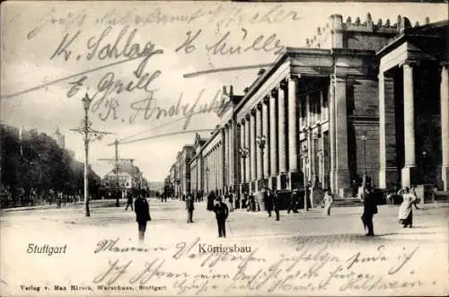 Ak Stuttgart in Württemberg, Königsbau