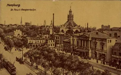 Ak Hamburg Mitte St. Pauli, Reeperbahn