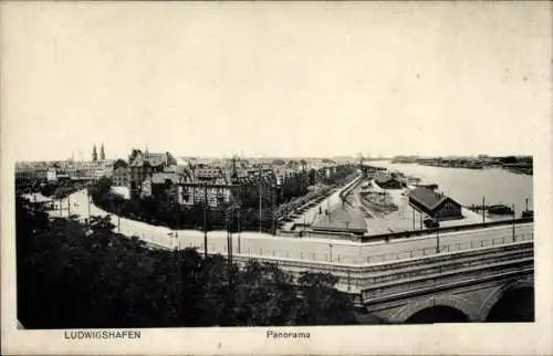 Ak Ludwigshafen am Rhein, Panorama