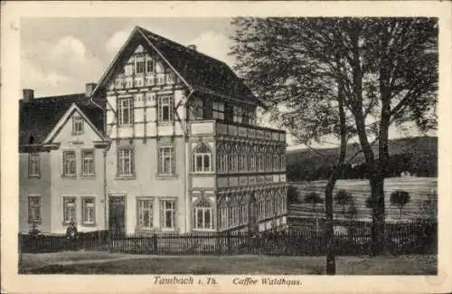 Ak Tambach Dietharz Thüringer Wald, Caffee Waldhaus