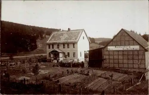 Foto Ak Kahlenberg Wutha Farnroda in Thüringen, Milchwirtschaft Martin Hoppe