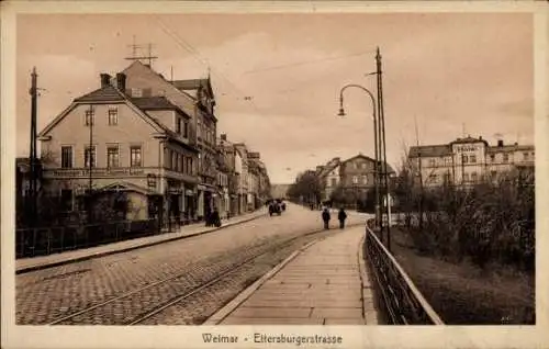 Ak Weimar, Hamburger Zigarrenlager Ettersburgerstraße