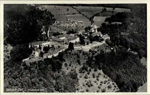 Ak Leutkirch im Allgäu Württemberg, Schloss Zeil, Fliegeraufnahme