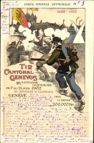 CPA Genf Stadt Schweiz, Tir Cantonal Genevois, 1602-1902