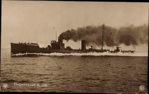 Ak Deutsches Kriegsschiff, S 139, Torpedoboot, NPG, GLK