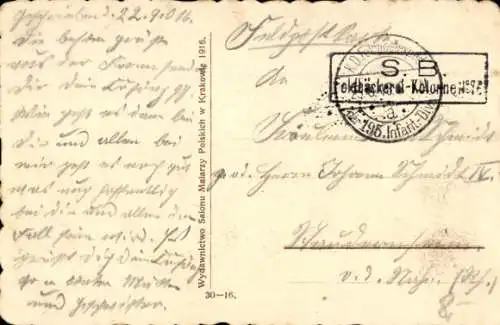 Ak Lwów Lemberg Ukraine, Mickiewicz Monument