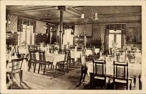 Ak Barsinghausen am Deister, Deister-Hotel, Speisesaal, Inh. Ad. Drave