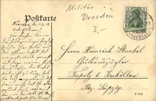 Studentika Ak Dresden, Reserve 1906-1908, Parole 50, Reservisten