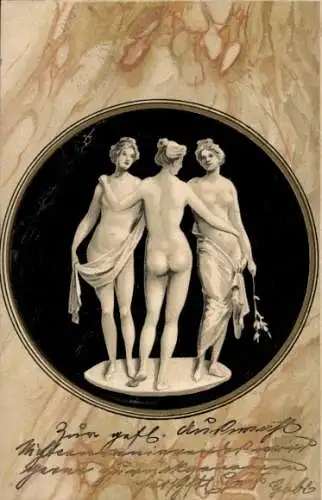 Litho Drei Grazien, Plastik