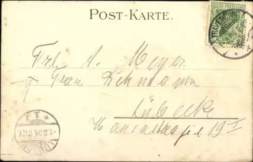 Künstler Ak Merte, O., Dressurspringer