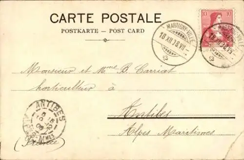 Ak Priester mit Bernhardiner