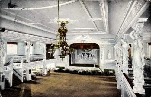 Ak Zwickau in Sachsen, Zwickaus Neue Welt, grosser Terrassensaal