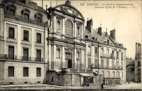 Ak Nantes Loire Atlantique, Historisches Gebäude, Architektur, Ehemalige Kirche, Archiv
