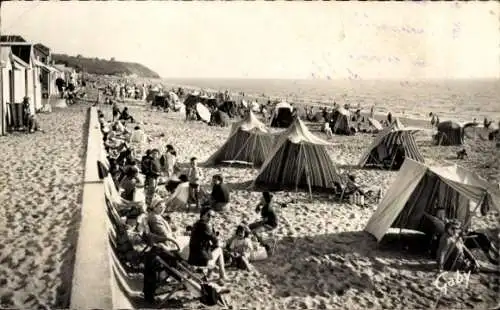 Ak Carolles Edenville Manche, Strandleben