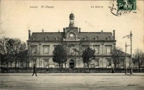 Ak Saint Ouen Seine Saint Denis, La Mairie