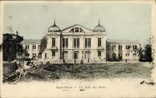 Ak Saint Denis Seine Saint Denis, La Salle des Fetes