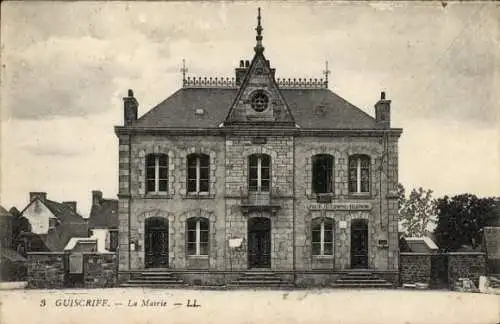 Ak Guiscriff Morbihan, Rathaus