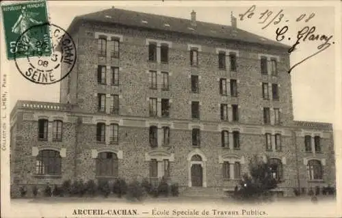 CPA Arcueil Cachan Val de Marne, École Spéciale de Travaux Publics