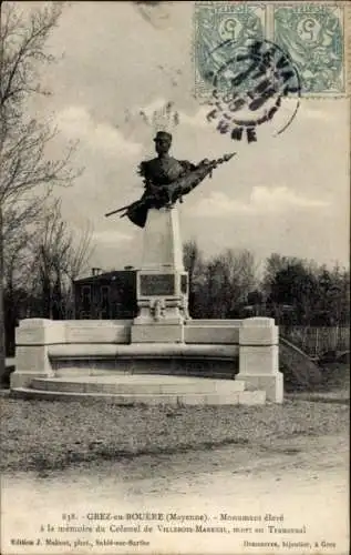 Ak Grez en Bouère Mayenne, Denkmal