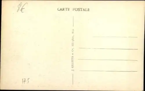 Ak Gourdon Alpes Maritimes, Alte Rue,  Gebäude, ländliche Szenerie