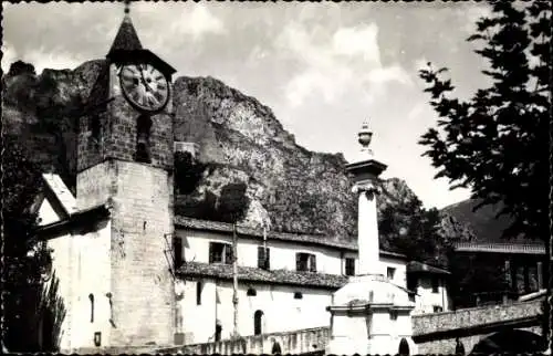 Ak Roquebillière Alpes Maritimes, Eglise des Templiers, Monument
