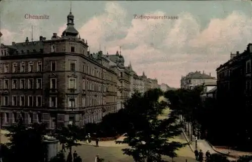 Ak Chemnitz in Sachsen,  Zschopauerstrasse, Architektur, Stadtansicht