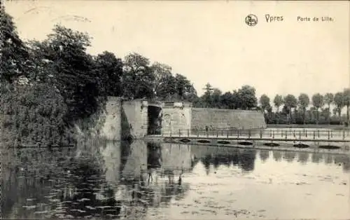 Ak Ypres Ypern Westflandern, Porte de Lille