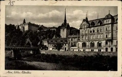 Ak Gera in Thüringen, Schloss Osterstein