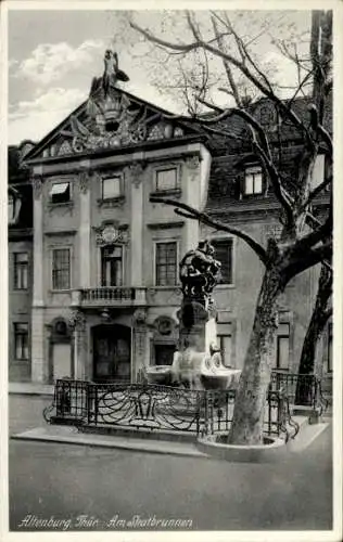 Ak Altenburg in Thüringen, Am Skatbrunnen