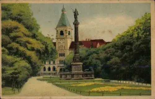 Ak Halle an der Saale, Hauptpost