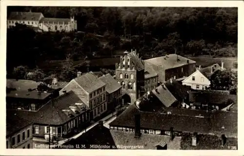 Ak Templin in der Uckermark, Mühlentor und Bürgergarten