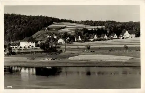 Ak Saaldorf Bad Lobenstein in Thüringen, Am Stausee der Bleiloch Saaletalsperre