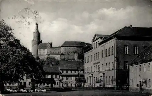 Ak Weida in Thüringen, Platz der Freiheit