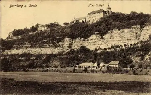 Ak Dornburg an der Saale Thüringen, Altes Schloß, malerische Landschaft, Thüringen