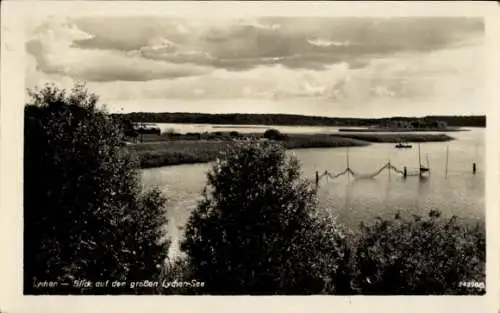 Ak Lychen in der Uckermark, Blick auf den großen Lychen-See