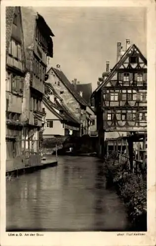 Ak Ulm an der Donau, Blau, Fluss