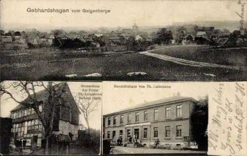 Ak Gebhardshagen Salzgitter in Niedersachsen, Ansicht von  Gebäude von Th. Lattemann, ländliche L