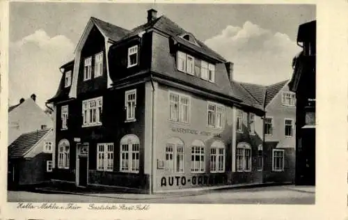 Ak Suhl in Thüringen, Gaststätte Stadt  AUTO-GARAGE,  Architektur
