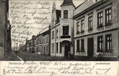 Ak Neumünster in Holstein,  Joachimstrasse, Apotheke,  Architektur