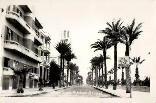 Foto Ak PC Port Said Egypt, Kitchner Street