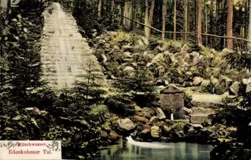 Ak Edenkoben an der Haardt Pfalz, Wasserfall, Edenkobener Tal