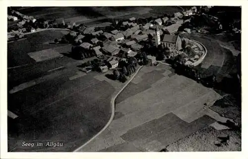 Ak Seeg im Allgäu, Fliegeraufnahme