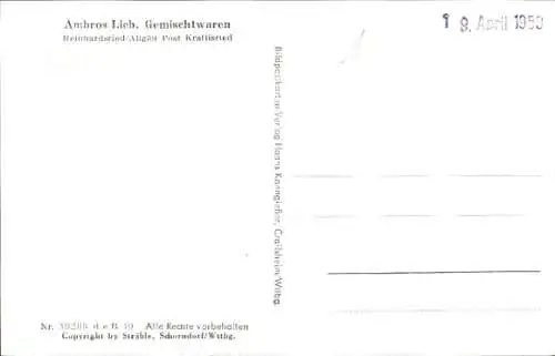 Ak Reinhardsried Unterthingau im Allgäu, Luftbild