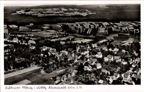 Ak Altburg Calw im Schwarzwald, Fliegeraufnahme